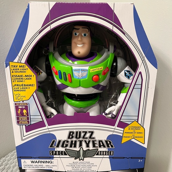 Disney Other - Disney Buzz Lightyear Action Figure - Green and Purple